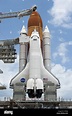 Transbordador Espacial Endeavour en la plataforma de lanzamiento en el ...