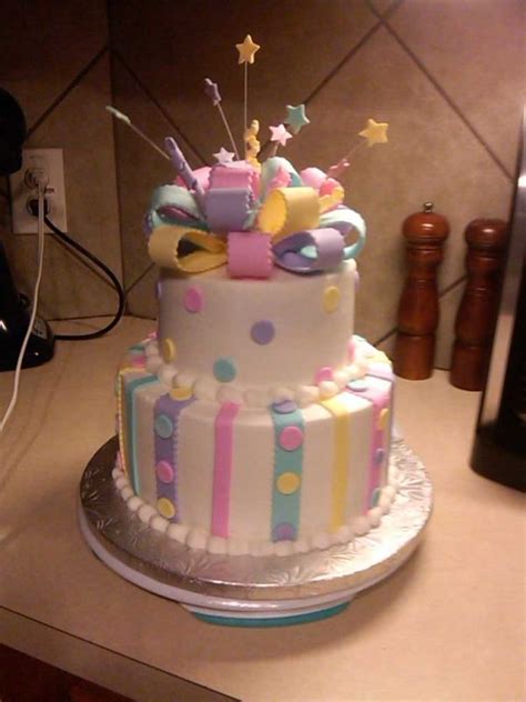 Pastel Birthday Birthday Cake Creative Cakes Fondant Bakery