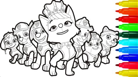 Skye And Everest Paw Patrol Coloring Paw Patrol Coloring Pages Skye