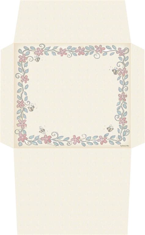 Flores Floral Com Envelopes Envelope Template Printable Free