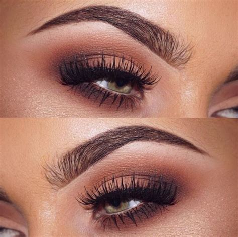 Gorgeous Blended Matte Brown Smokey Eye Ginger Color In The Crease