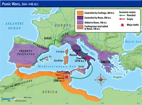 Maps The Roman Destruction Of Carthage 146bce