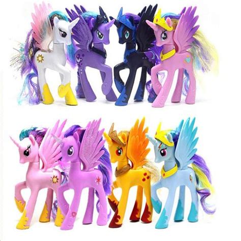 14cm Little Pvc Horse Princess Celestia Princess Luna Unicorn Toys