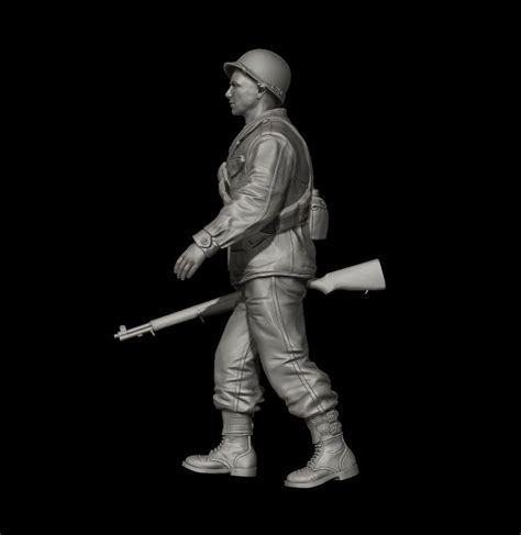 Us Soldier In M43 Uniform No1 Panzerart Fi35 093
