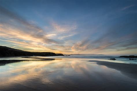 Spectacular Sunset On The Beach Stock Photo Image Of Shore River