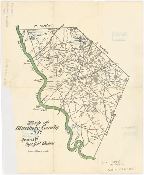 Map Of Marlboro County Sc Nypl Digital Collections