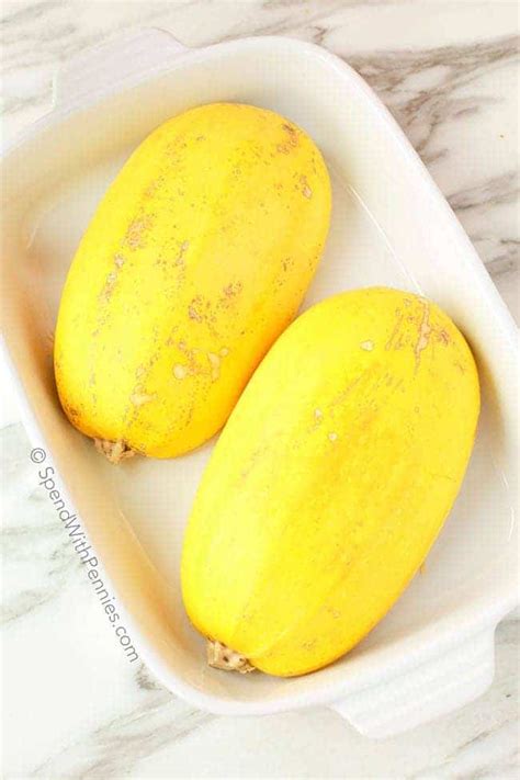 It is large and yellow and is readily available in grocery stores. How to Cook Spaghetti Squash {Microwave Method} - Spend ...