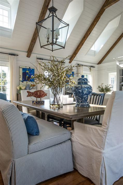 Generally the seat of dining room chair comes in suitable size of 42 cm quadrilateral but the size can also be as. Dining Table With Fabric-Covered Bench and Chairs | HGTV