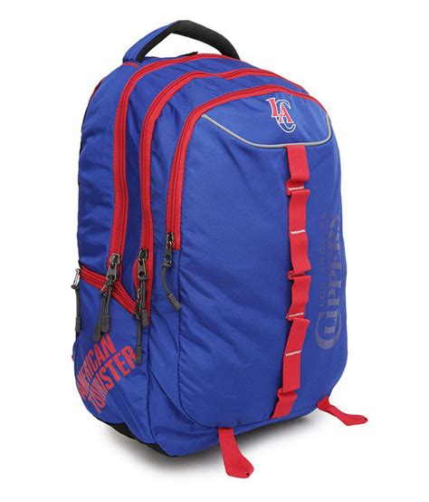 American Tourister Blue Polyester Backpack Buy American Tourister