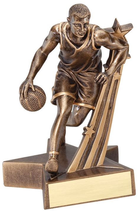 Basketball Male Superstar Resin Trophy
