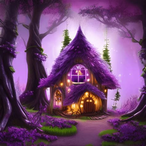 Magical Fairy House In The Forest · Creative Fabrica