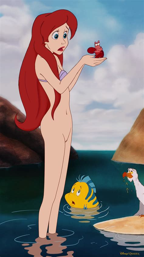 rule 34 ariel bottomless disney disney princess edit flounder hairless pussy pussy qwazicx