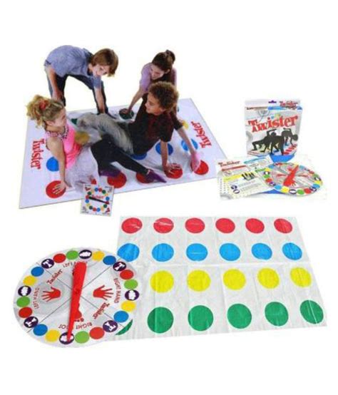 2 In 1 Twister Board Game With 2 More Moves Spinner Wheel Cool Mat