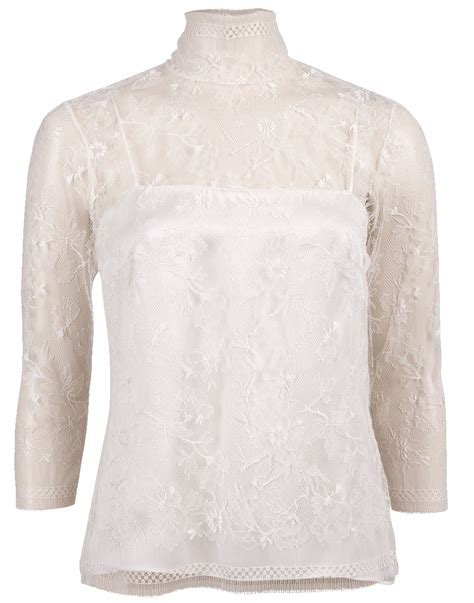 Sheer Lace Turtleneck Marissa Collections