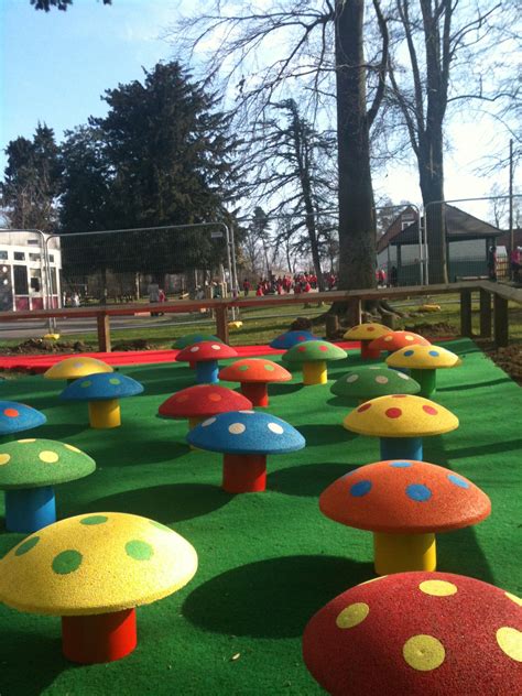 Outdoor Classroom With Toadstool Seating Outdoor Classroom Outdoor