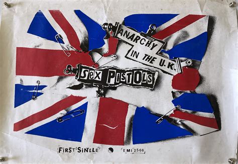 lot 527 sex pistols anarchy in the uk poster