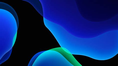 Ios 13 Ipados Dark Mode Blue Wallpapers Wallpapers Hd