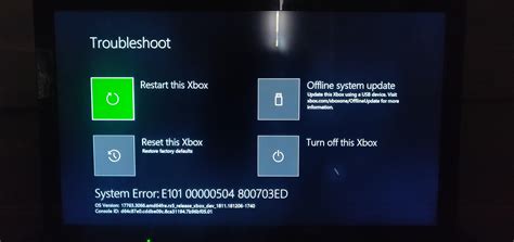Xbox One Osu1 Restore Won T Update Applicationvica