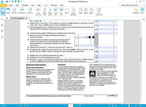 Irs Form 4137 Fill It Out The Best Way