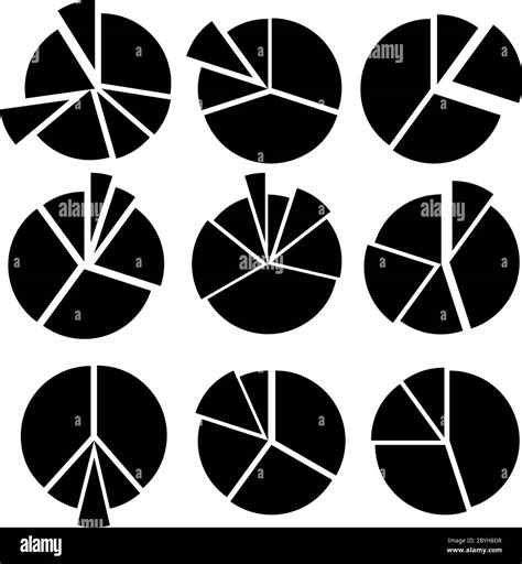 Pie Chart Icon Set Vector Illustration Stock Vector Image And Art Alamy