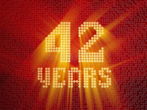 Set Of Number Forty One 41 Years Celebration Design Anniversary Golden