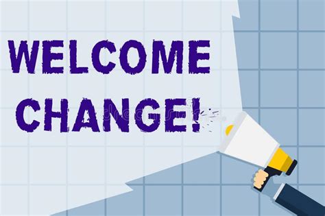 Conceptual Hand Writing Showing Welcome Change Business Photo Text To