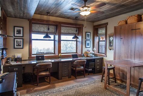 Rustic Farmhouse Rustic Home Office Other By Mccue Construction