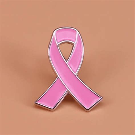 Let Leni Lead Pink Ribbon Pin For Clothes Enamel Brooch Pins Pink Ribbon Sold Per Piece Shopee