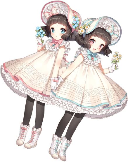 Cute Anime Sisters Twins Freetoedit