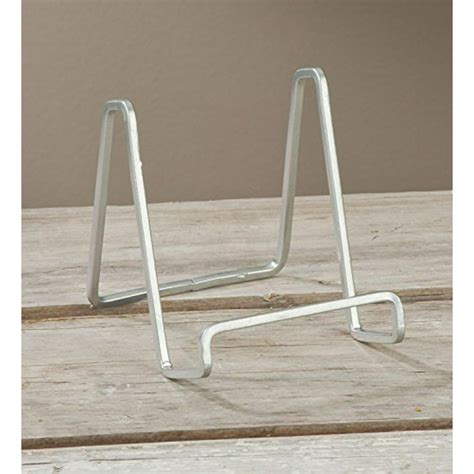 6 Silver Metal Square Wire Stand Plate Book Easel Display Holder