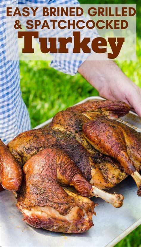 this easy spatchcock whole grilled turkey can be made on a charcoal or gas grill use a dry