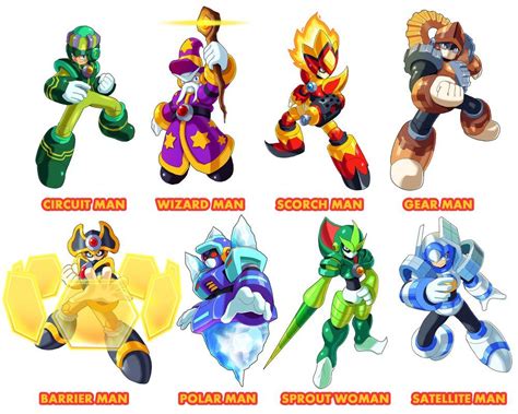 Megaman 11 Robot Masters By Ultimatemaverickx On Deviantart Mega Man