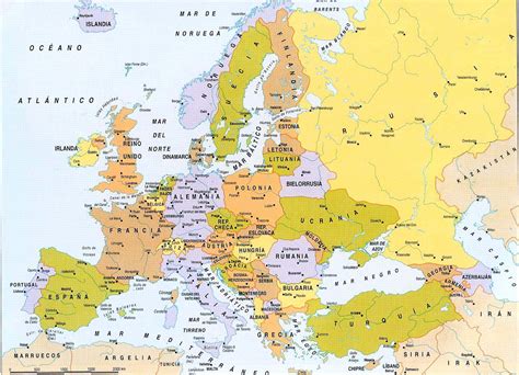 Mapa De Europa Más De 250 Imágenes De Calidad Para Imprimir