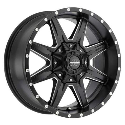 Pro Comp Alloy Quick 8 48 Series 20x9 Black Milled Wheels Rims 6x55