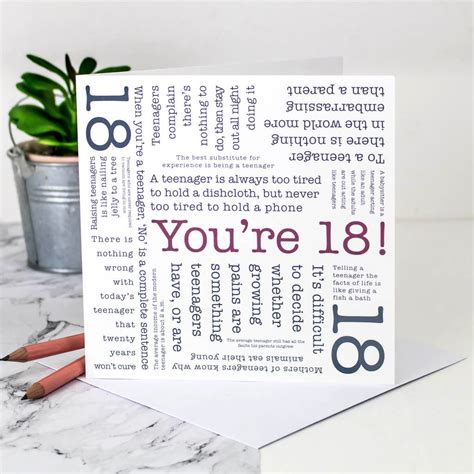 18th Birthday Card Youre 18 Quotes By Coulson Macleod