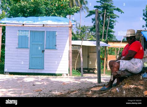Black House Wife Jamaica West Indies Stock Photo Alamy