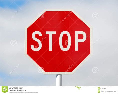 STOP road sign stock photo. Image of direction, penalty - 6307588