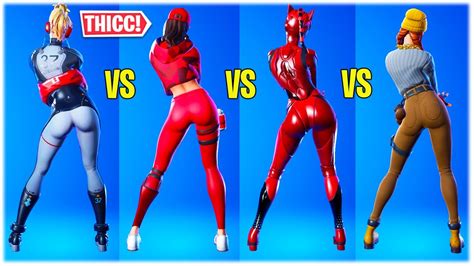 Who Got The Biggest In Fortnite Daydream Dance Emote Showcased With All Thicc Female Skins