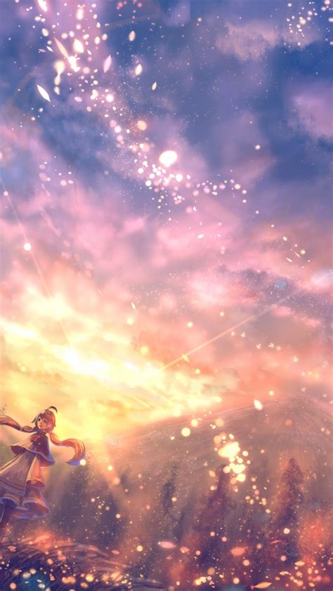 Anime Landscape Sunset Wallpaper