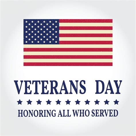 Premium Vector Veterans Day Art Honoring All Who Served American Flag