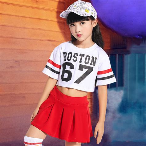 New Fashion Children Belly Dance Kids Set Clothing 2 Pcs Short T Shirt ...