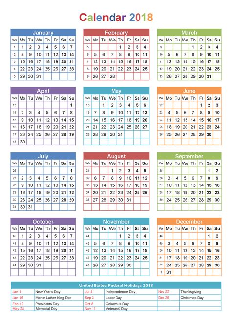 yearly calendars  holidays activity shelter