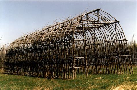The Beginnings Of A Longhouse Native North Americans Eastern