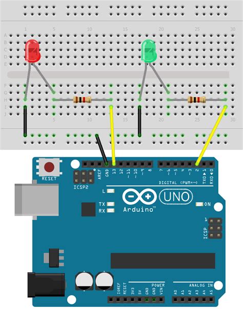 How To Control LEDs On The Arduino Circuit Basics