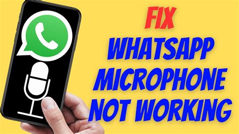 How To Fix Whatsapp Microphone Not Working Youtube