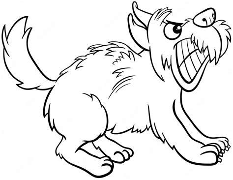 Desenho De Cachorro Bravo