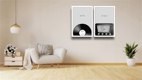 2 quadros decorativos disco e radio vinil vintage molduras elo7