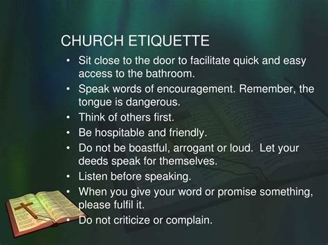 Ppt Church Protocol And Etiquette Powerpoint Presentation Free