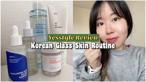 Korean Glass Skin Routine Feat Yesstyle Youtube