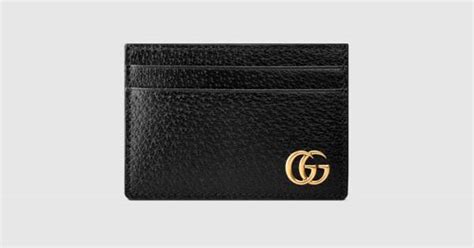 Different from other peer to peer. Black Leather GG Marmont Money Clip | GUCCI® US